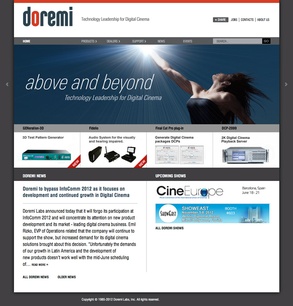 Doremi Laboratories WordPress Site Re-Skin